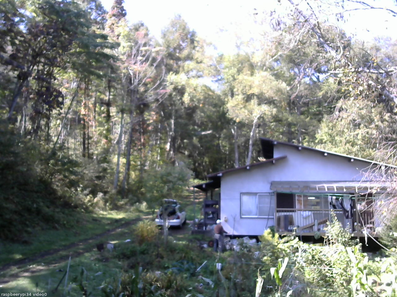 長野県菅平高原 ゆたか山荘 西側(坂上) 2025/10/12 11:00
