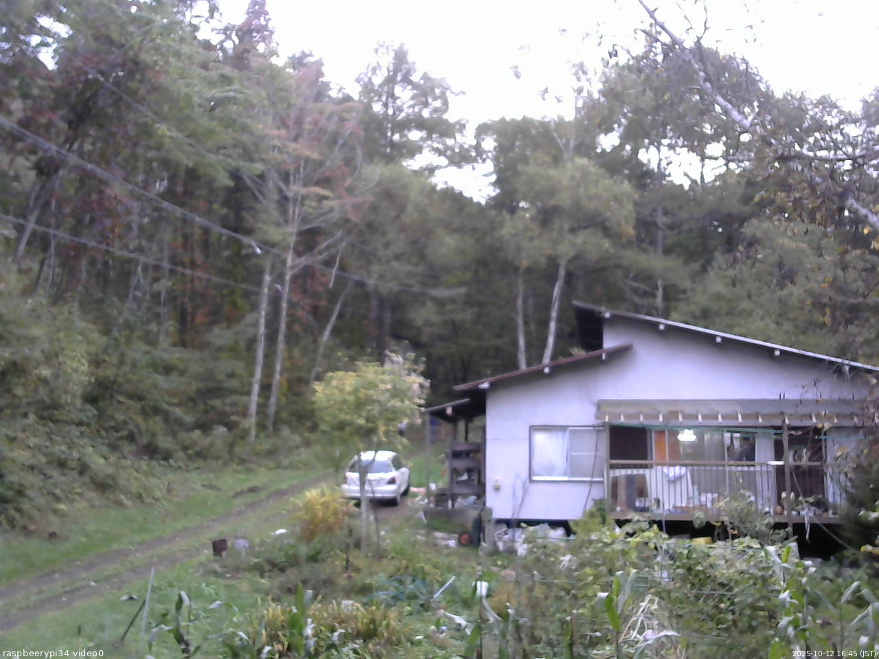 長野県菅平高原 ゆたか山荘 西側(坂上) 2025/10/12 16:45