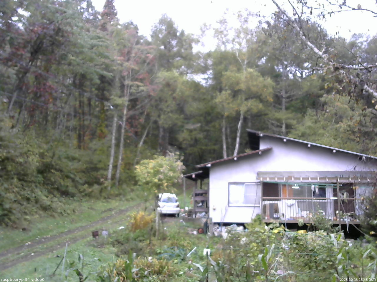 長野県菅平高原 ゆたか山荘 西側(坂上) 2025/10/13 13:45