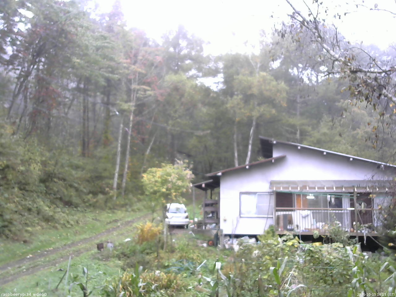 長野県菅平高原 ゆたか山荘 西側(坂上) 2025/10/13 14:15