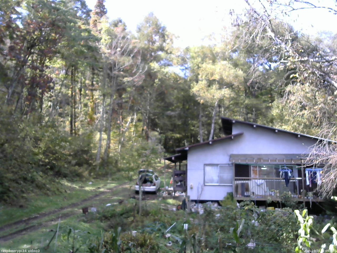 長野県菅平高原 ゆたか山荘 西側(坂上) 2025/10/15 11:45