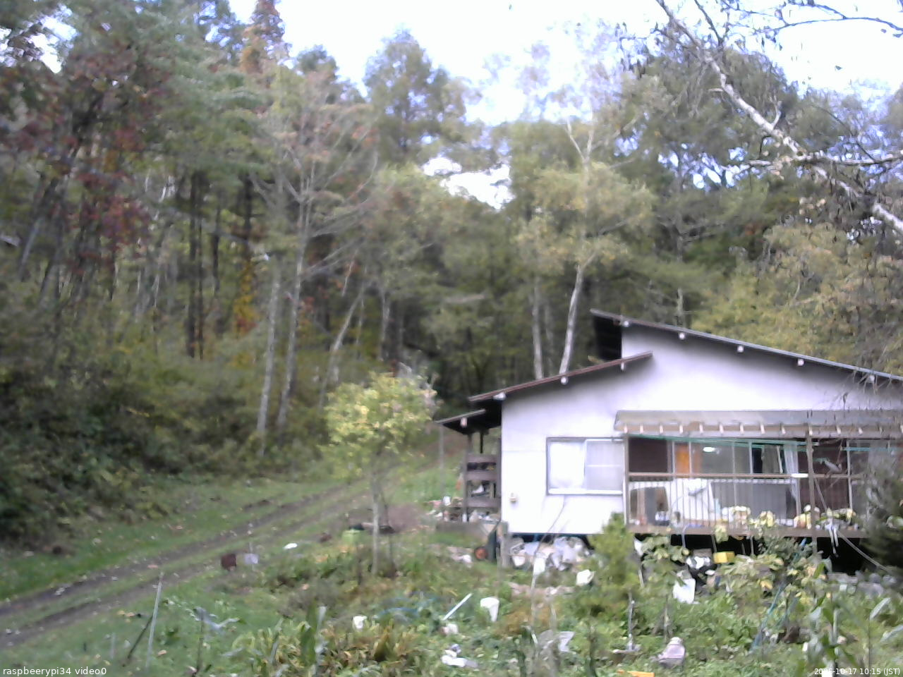 長野県菅平高原 ゆたか山荘 西側(坂上) 2025/10/17 10:15