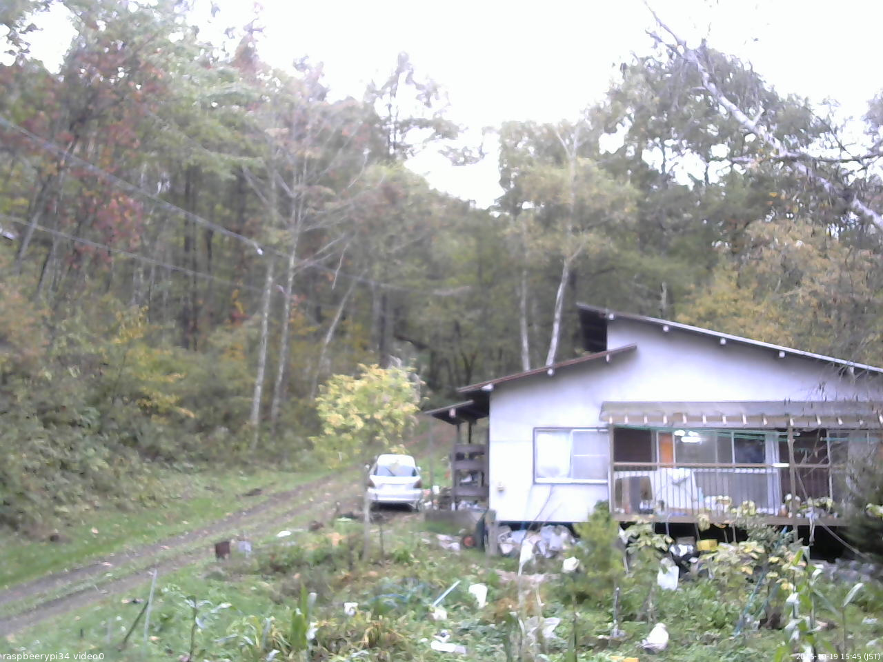 長野県菅平高原 ゆたか山荘 西側(坂上) 2025/10/19 15:45