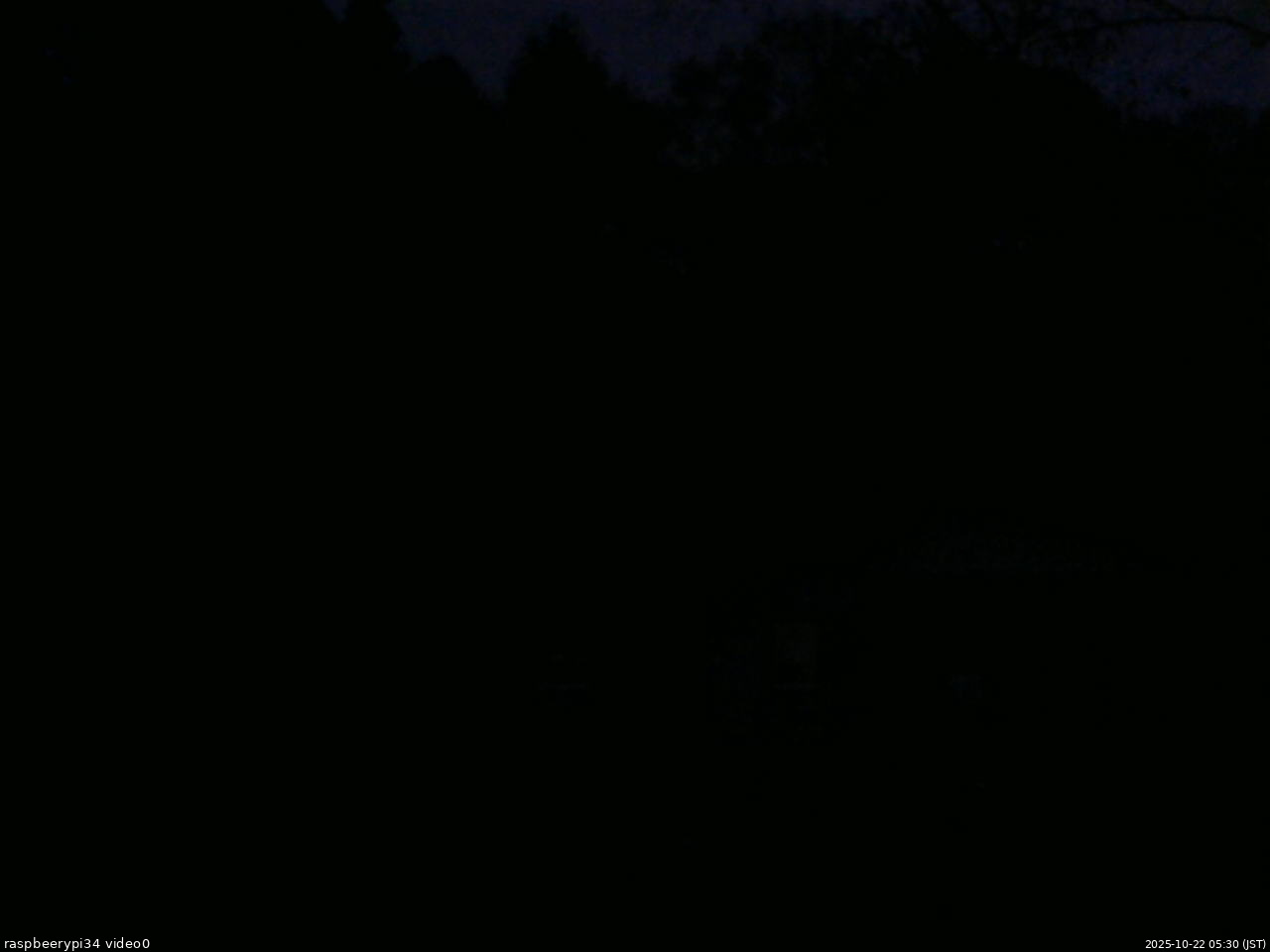 長野県菅平高原 ゆたか山荘 西側(坂上) 2025/10/22 05:30