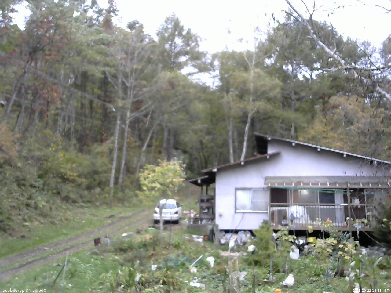 長野県菅平高原 ゆたか山荘 西側(坂上) 2025/10/22 13:45