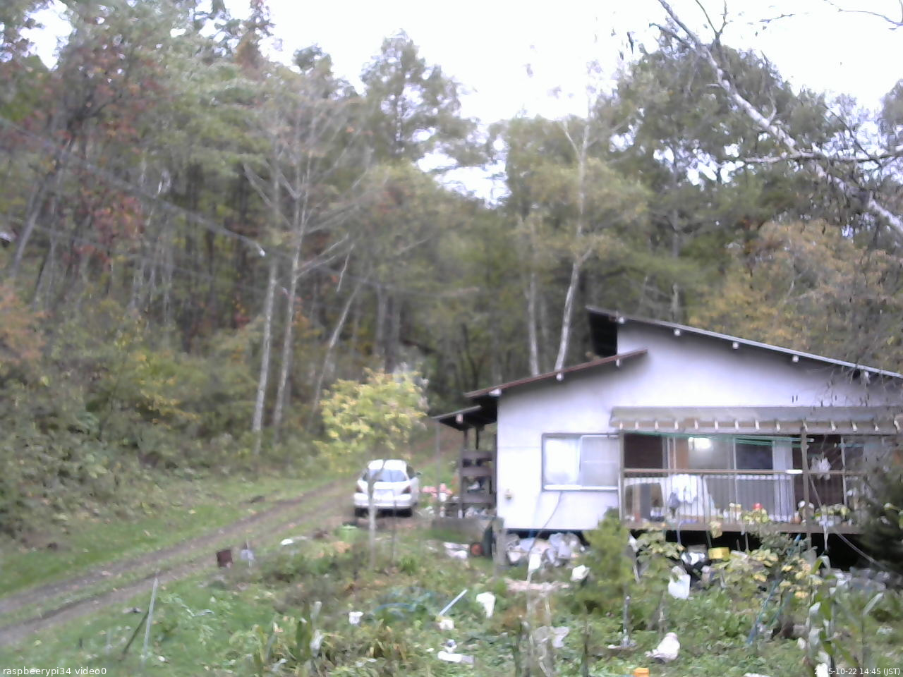 長野県菅平高原 ゆたか山荘 西側(坂上) 2025/10/22 14:45