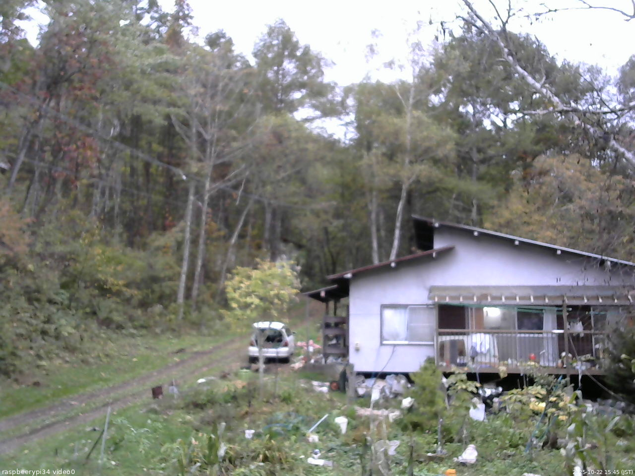 長野県菅平高原 ゆたか山荘 西側(坂上) 2025/10/22 15:45