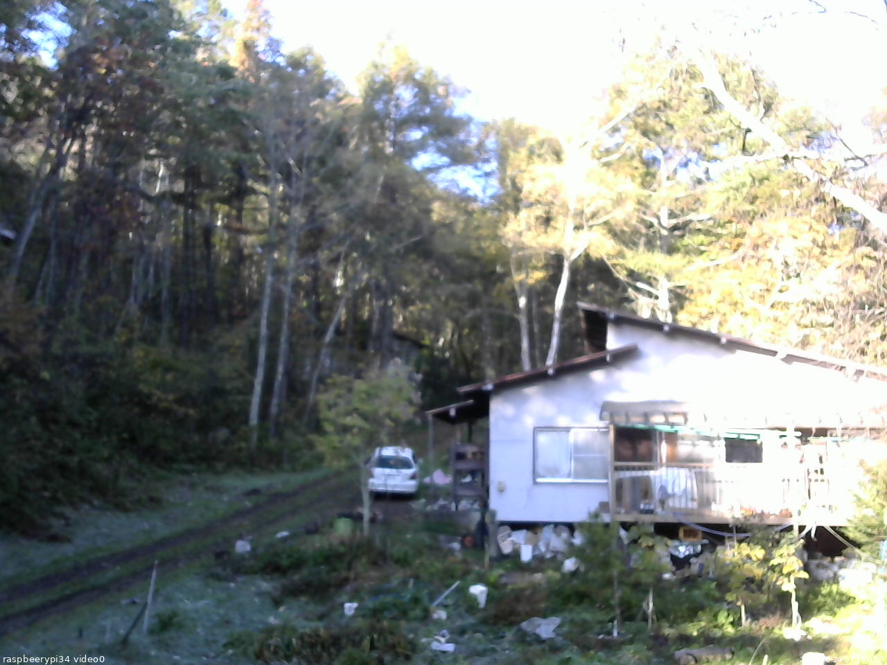 長野県菅平高原 ゆたか山荘 西側(坂上) 2025/10/24 07:15