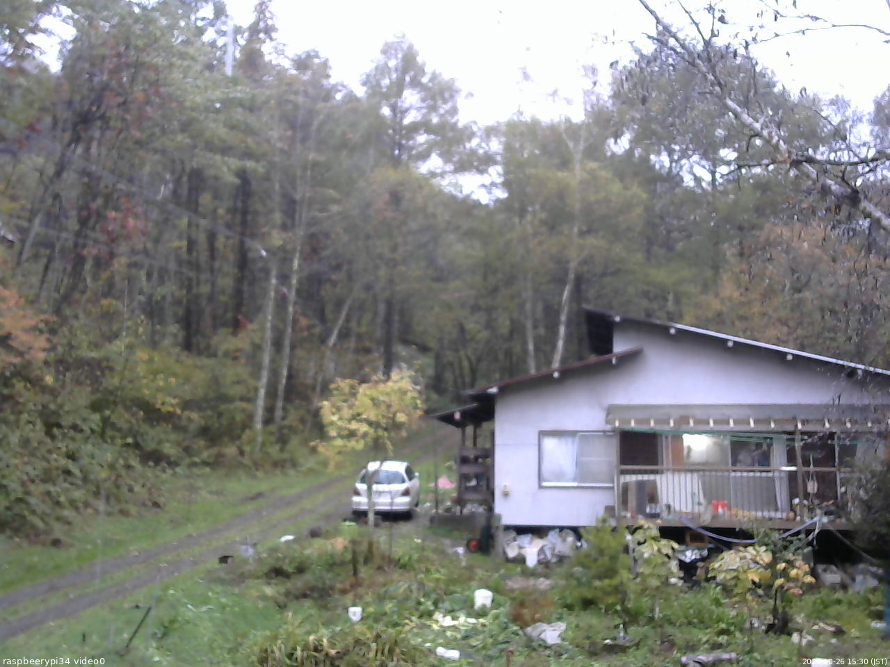 長野県菅平高原 ゆたか山荘 西側(坂上) 2025/10/26 15:30