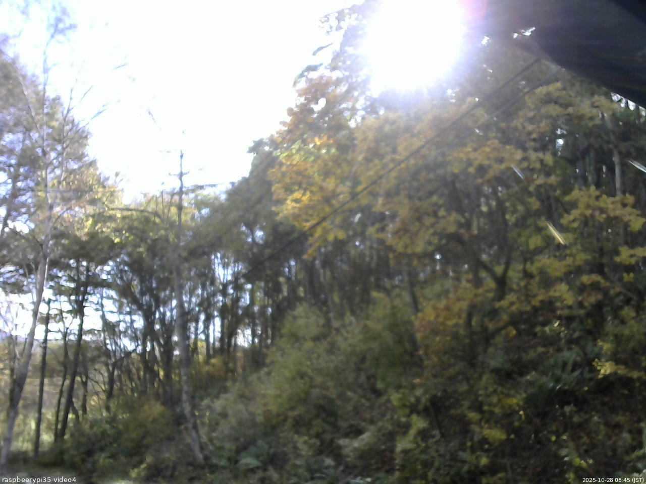 長野県菅平高原 ゆたか山荘 東側上空 2025/10/28 08:45