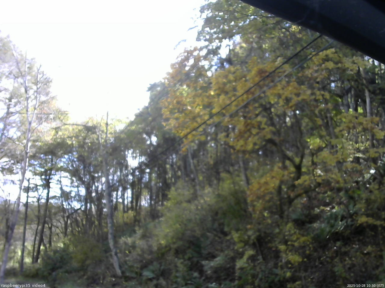 長野県菅平高原 ゆたか山荘 東側上空 2025/10/28 10:30