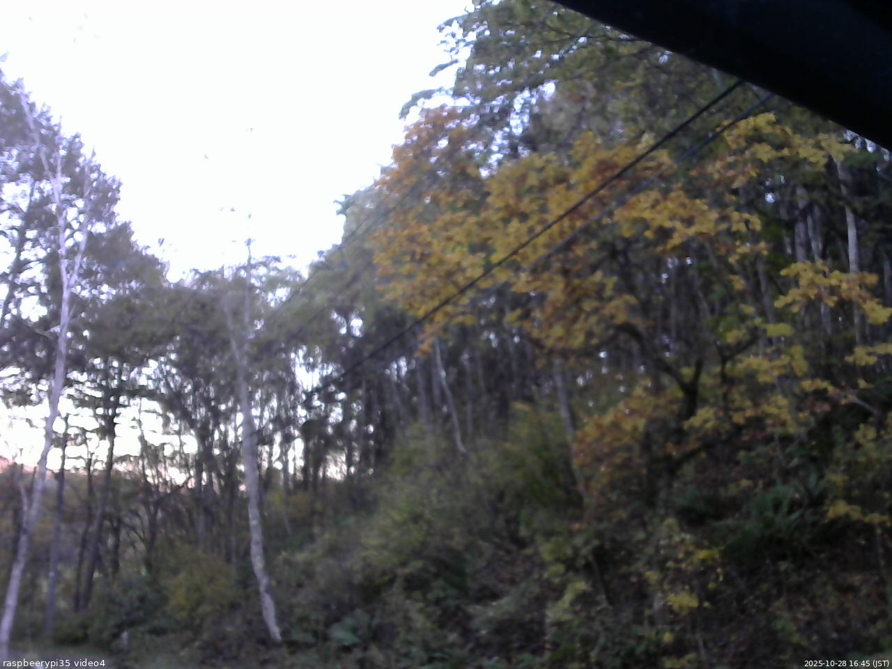 長野県菅平高原 ゆたか山荘 東側上空 2025/10/28 16:45
