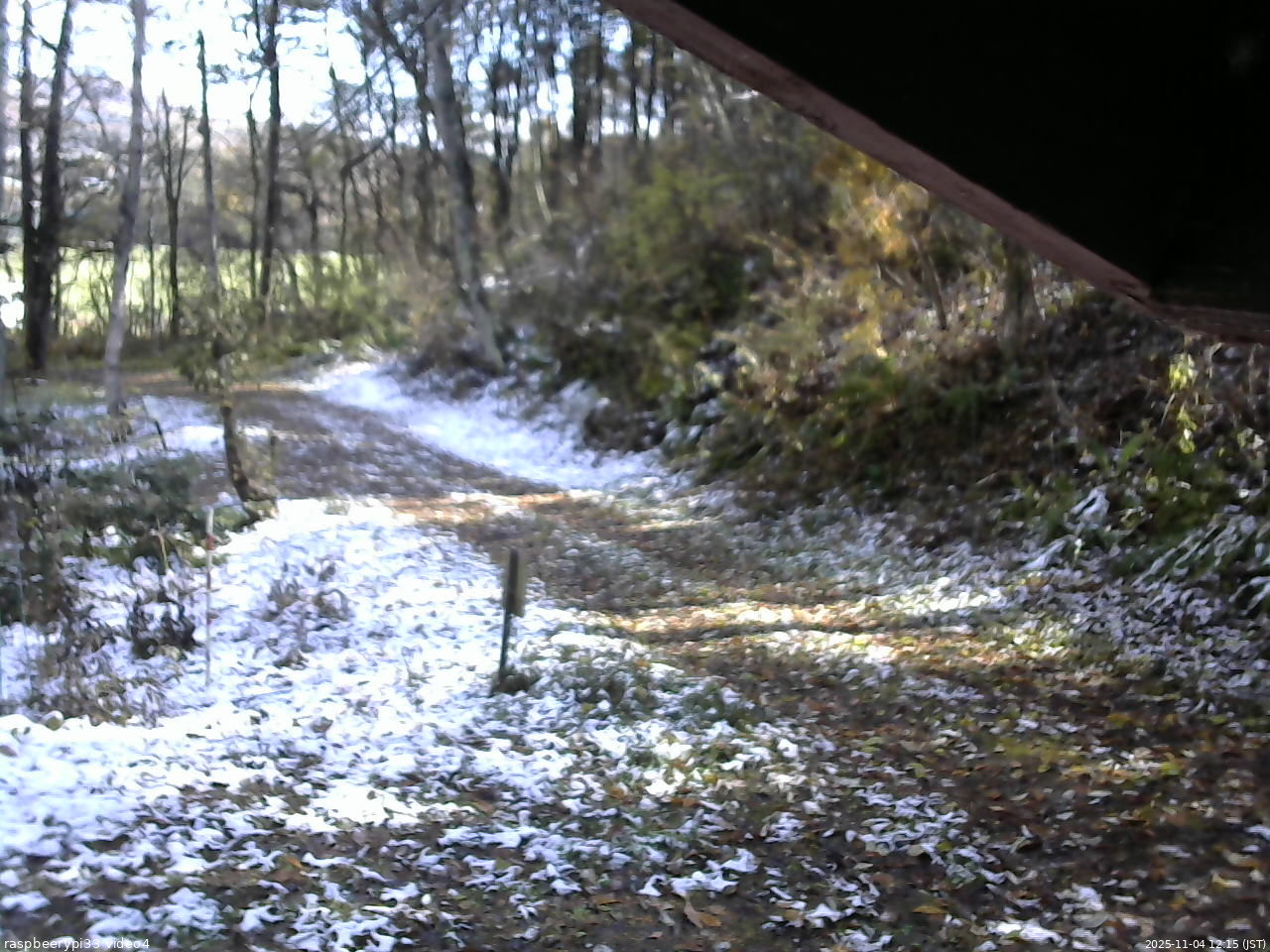 長野県菅平高原 ゆたか山荘 東側(坂下) 2025/11/04 12:15