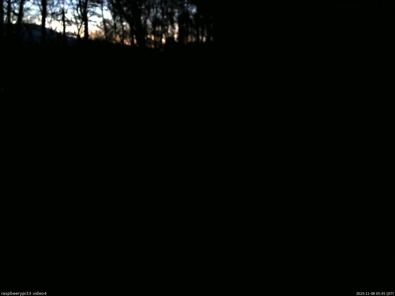 長野県菅平高原 ゆたか山荘 東側(坂下) 2025/11/08 05:45