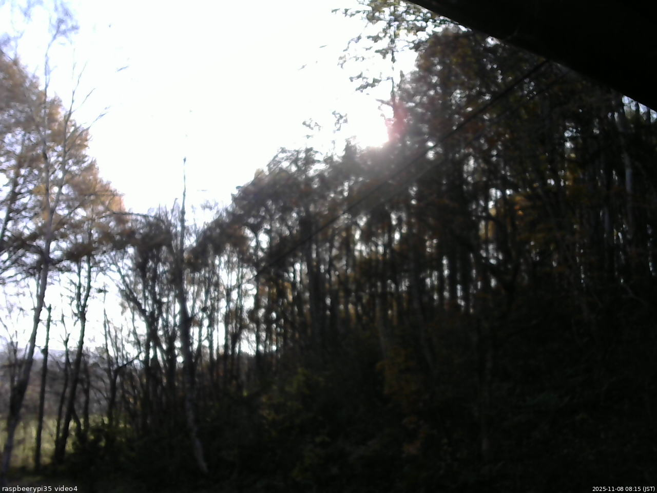 長野県菅平高原 ゆたか山荘 東側上空 2025/11/08 08:15