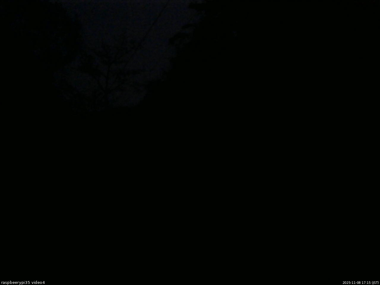 長野県菅平高原 ゆたか山荘 東側上空 2025/11/08 17:15