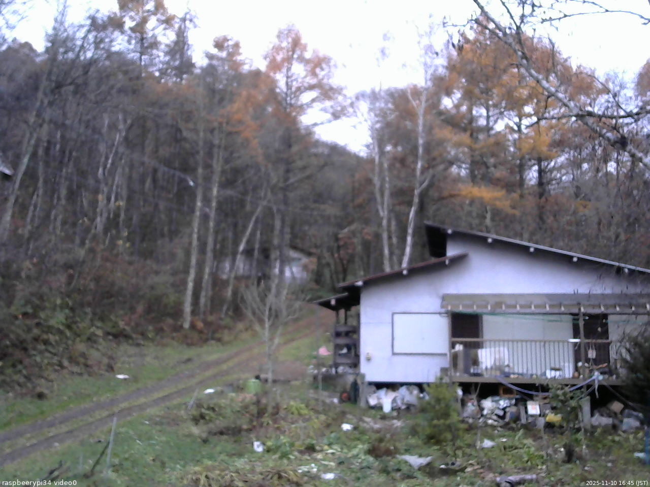 長野県菅平高原 ゆたか山荘 西側(坂上) 2025/11/10 16:45