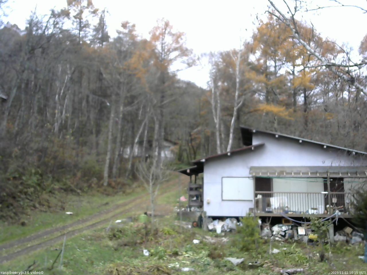長野県菅平高原 ゆたか山荘 西側(坂上) 2025/11/11 10:15