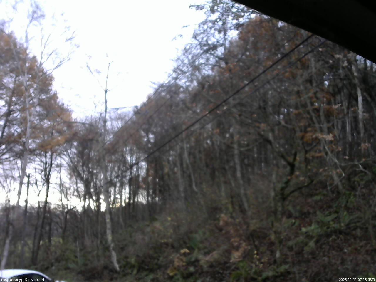 長野県菅平高原 ゆたか山荘 東側上空 2025/11/11 07:15