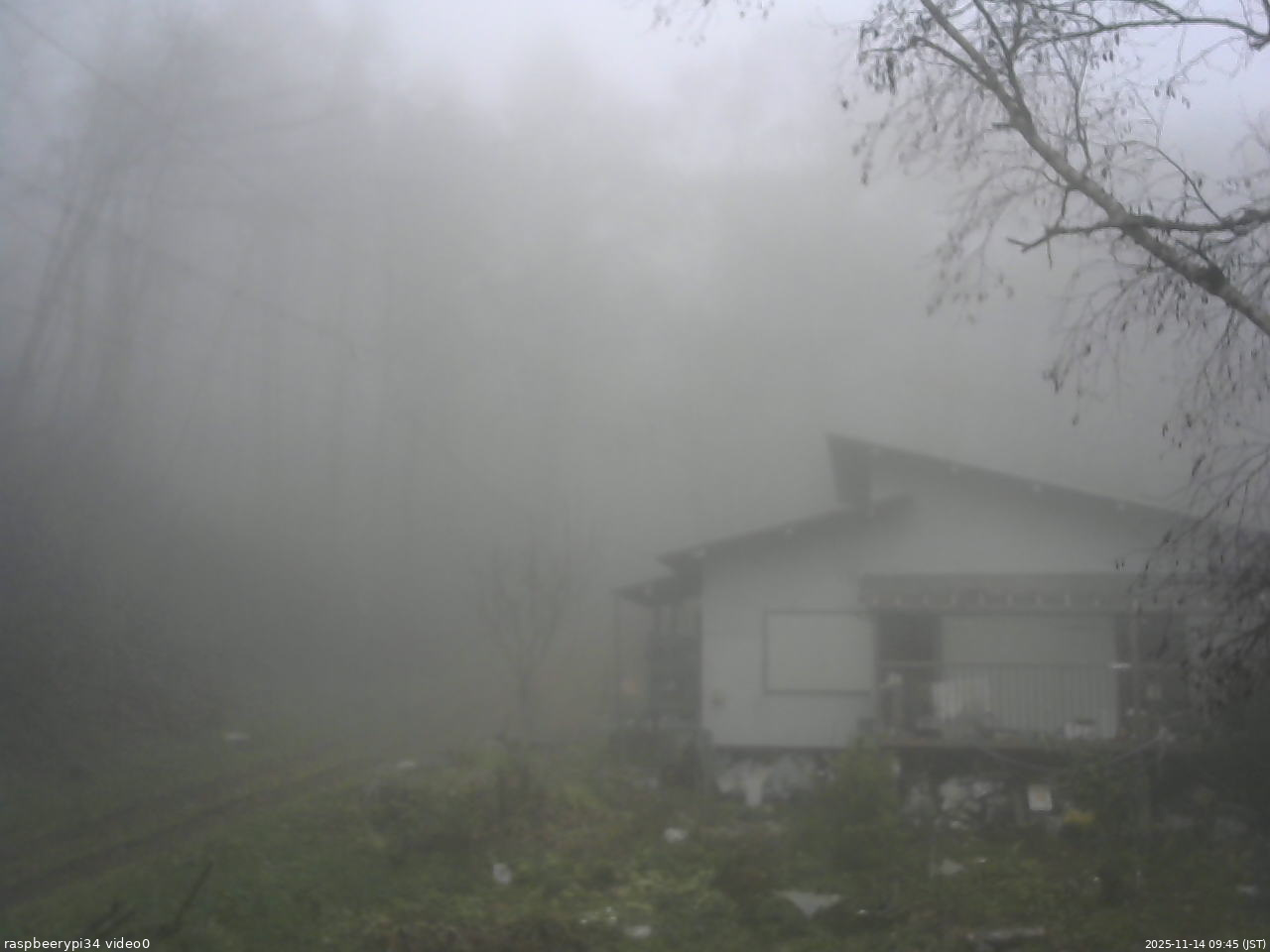 長野県菅平高原 ゆたか山荘 西側(坂上) 2025/11/14 09:45