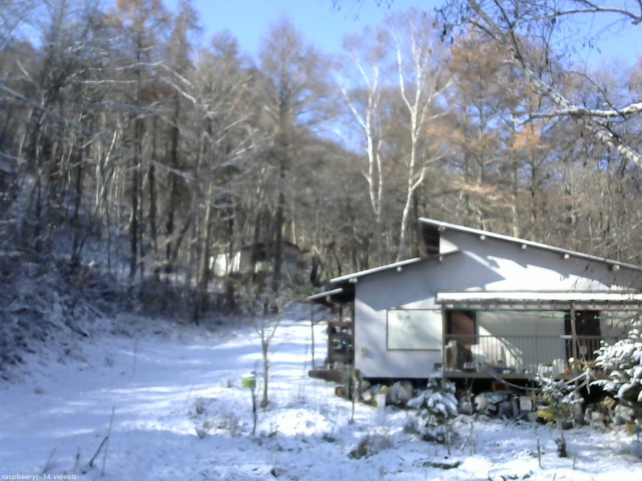 長野県菅平高原 ゆたか山荘 西側(坂上) 2025/11/20 10:00