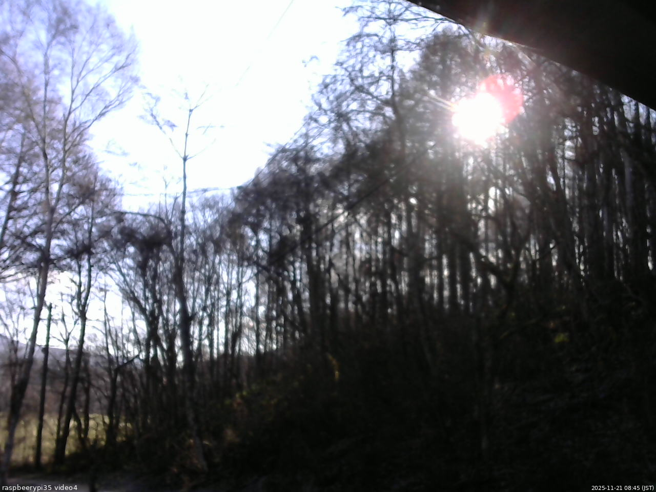長野県菅平高原 ゆたか山荘 東側上空 2025/11/21 08:45