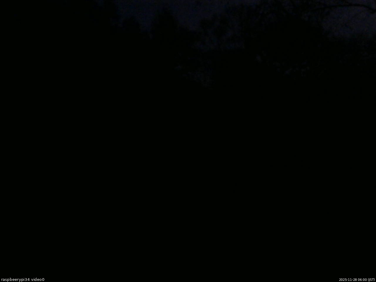 長野県菅平高原 ゆたか山荘 西側(坂上) 2025/11/28 06:00
