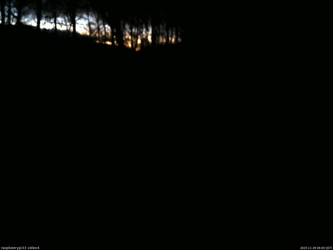 長野県菅平高原 ゆたか山荘 東側(坂下) 2025/11/29 06:00