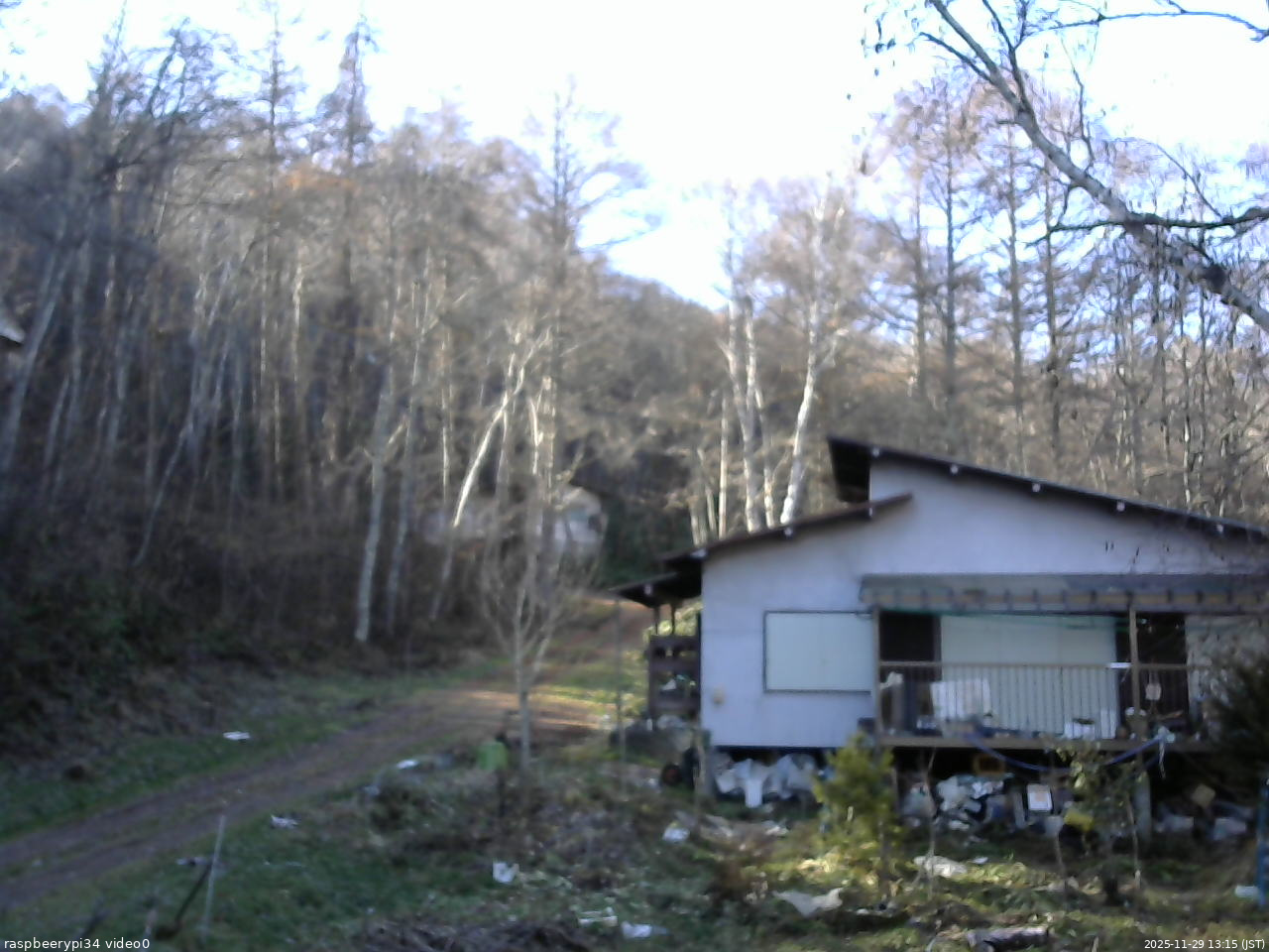 長野県菅平高原 ゆたか山荘 西側(坂上) 2025/11/29 13:15