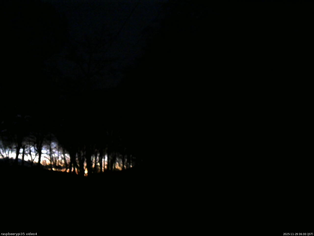 長野県菅平高原 ゆたか山荘 東側上空 2025/11/29 06:00