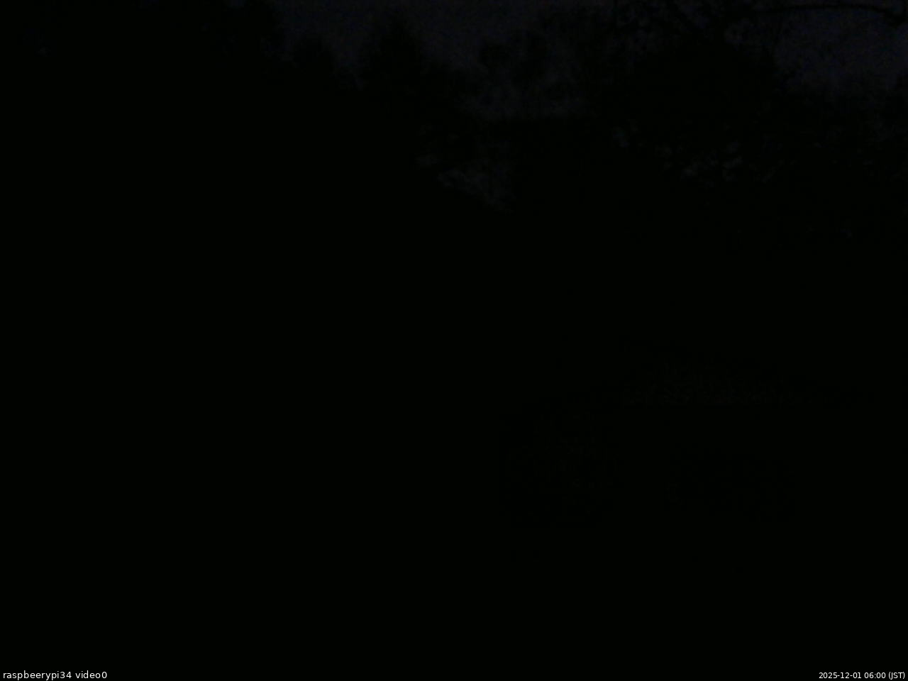 長野県菅平高原 ゆたか山荘 西側(坂上) 2025/12/01 06:00