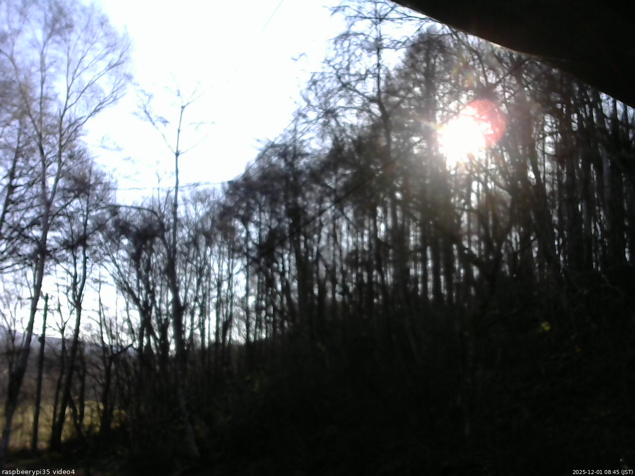 長野県菅平高原 ゆたか山荘 東側上空 2025/12/01 08:45