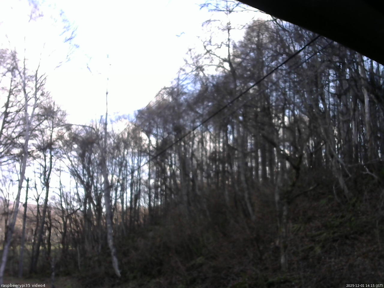 長野県菅平高原 ゆたか山荘 東側上空 2025/12/01 14:15