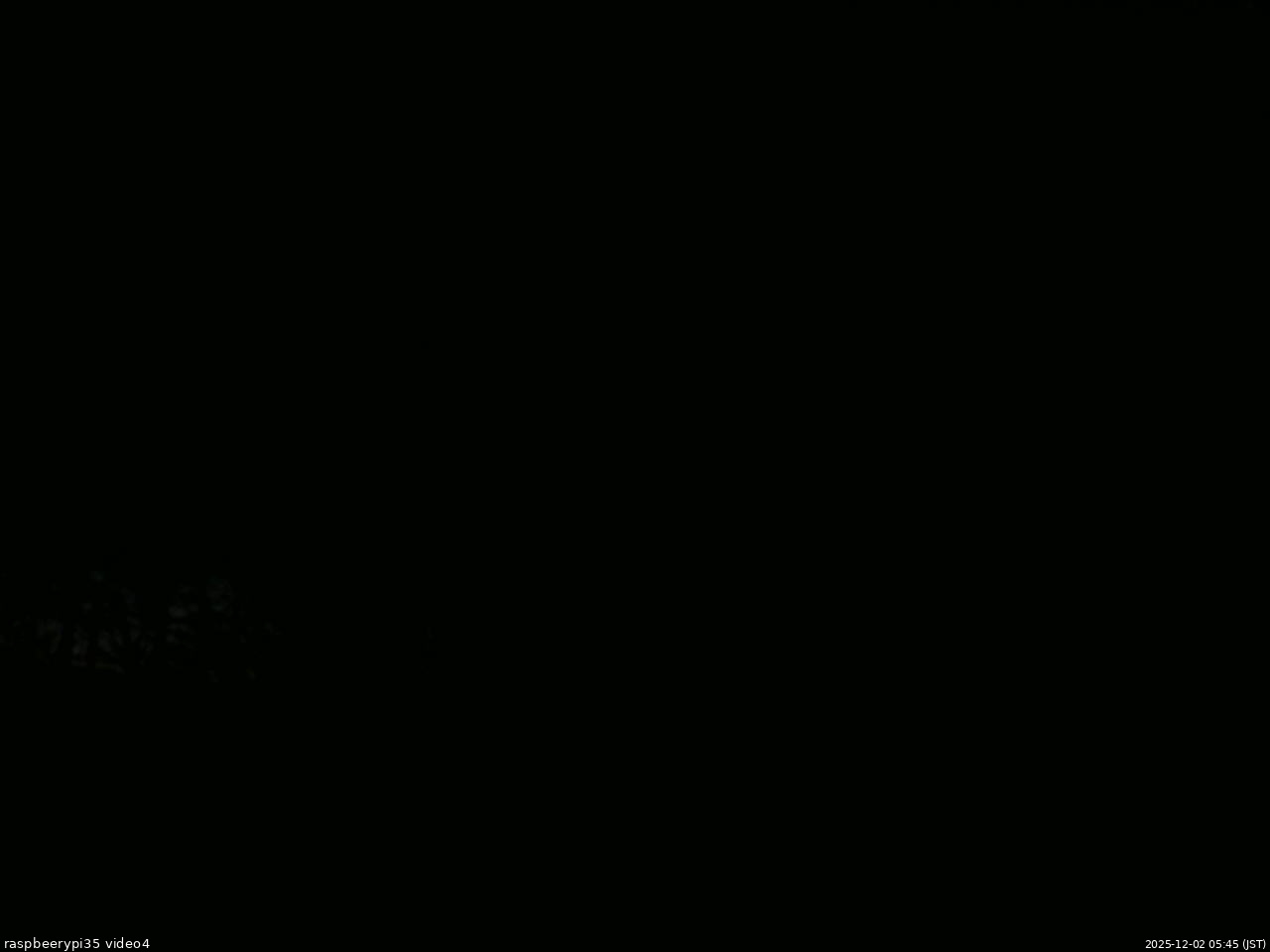 長野県菅平高原 ゆたか山荘 東側上空 2025/12/02 05:45