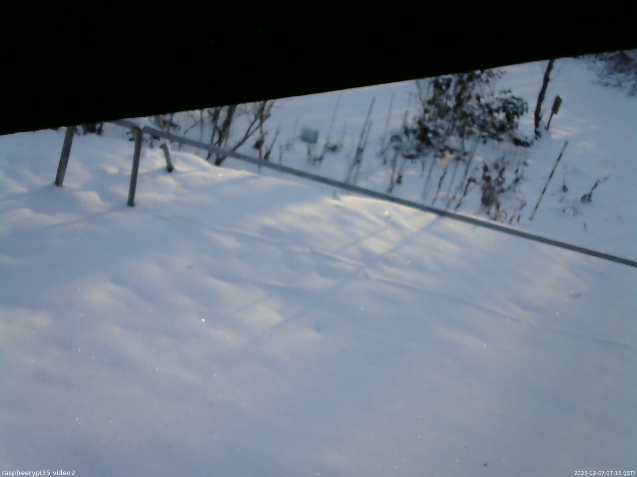 長野県菅平高原 ゆたか山荘 駐車場 2025/12/07 07:15