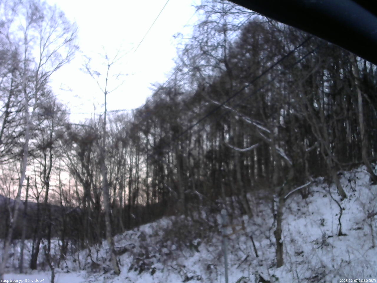 長野県菅平高原 ゆたか山荘 東側上空 2025/12/07 16:30