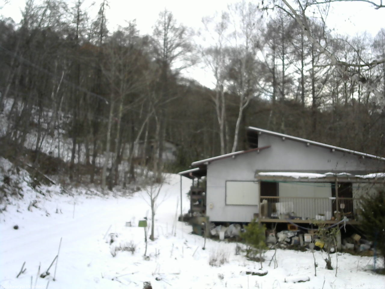長野県菅平高原 ゆたか山荘 西側(坂上) 2025/12/08 15:30