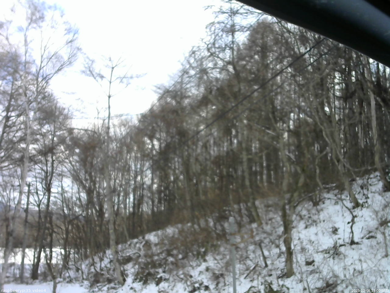 長野県菅平高原 ゆたか山荘 東側上空 2025/12/08 13:00