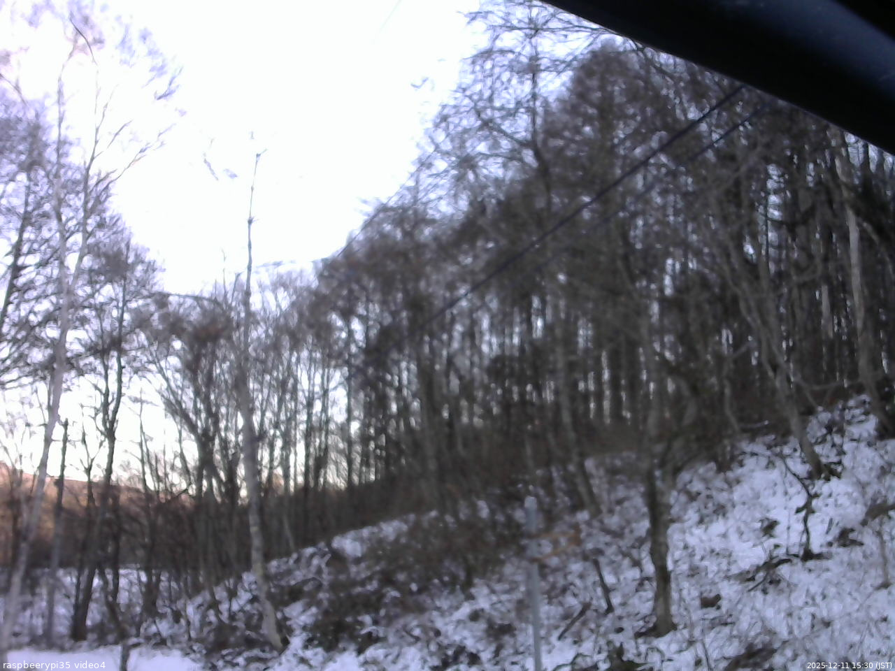 長野県菅平高原 ゆたか山荘 東側上空 2025/12/11 15:30