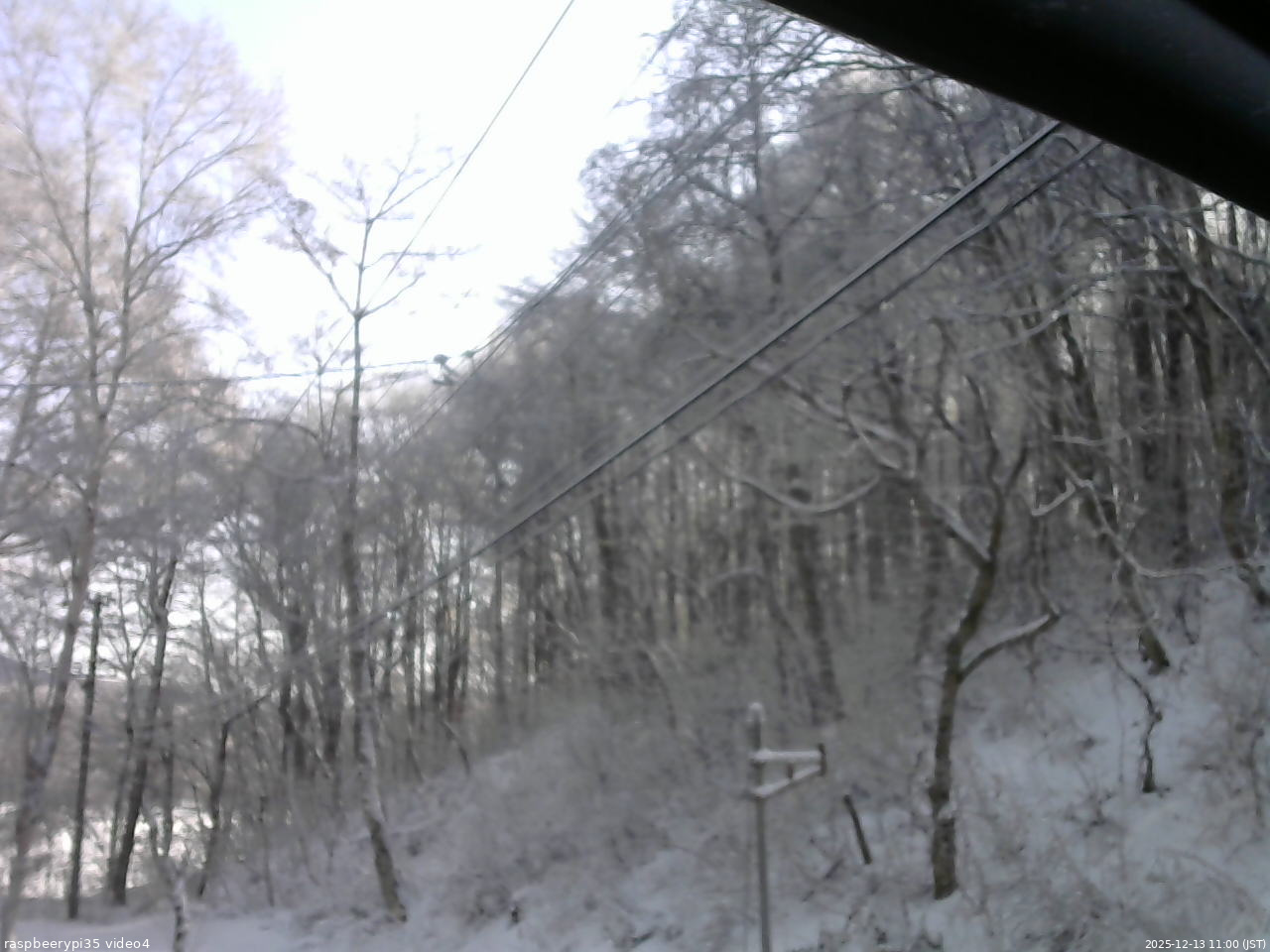 長野県菅平高原 ゆたか山荘 東側上空 2025/12/13 11:00