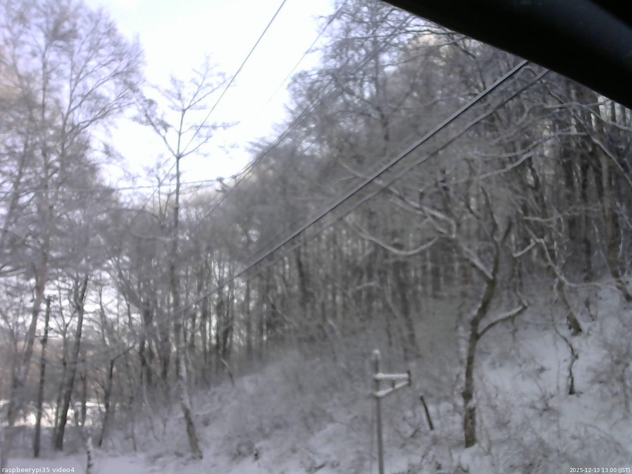 長野県菅平高原 ゆたか山荘 東側上空 2025/12/13 13:00