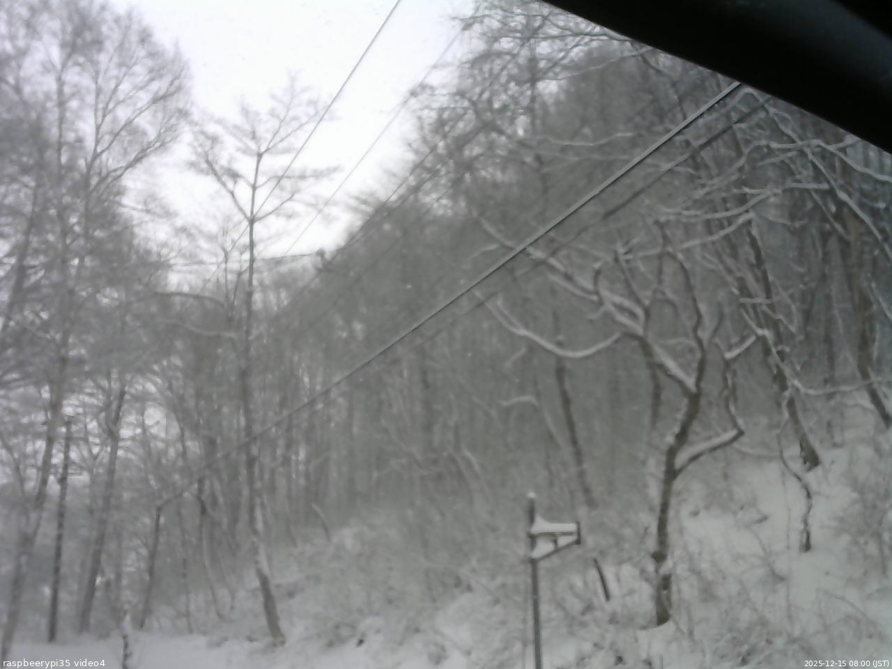 長野県菅平高原 ゆたか山荘 東側上空 2025/12/15 08:00