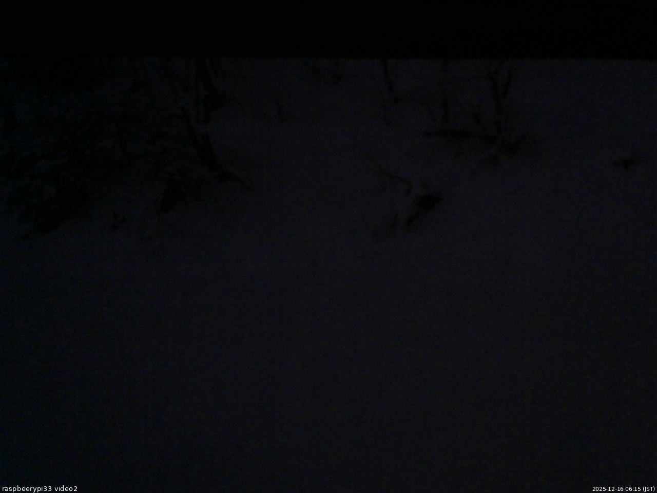 長野県菅平高原 ゆたか山荘 南側 2025/12/16 06:15