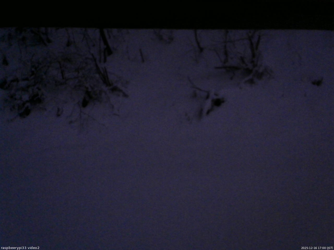 長野県菅平高原 ゆたか山荘 南側 2025/12/16 17:00