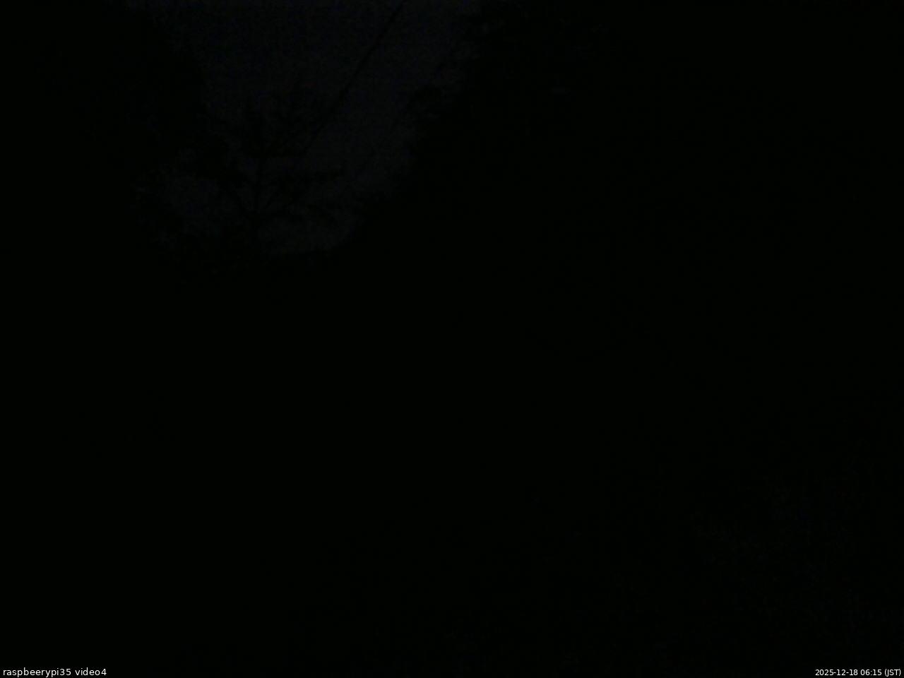 長野県菅平高原 ゆたか山荘 東側上空 2025/12/18 06:15