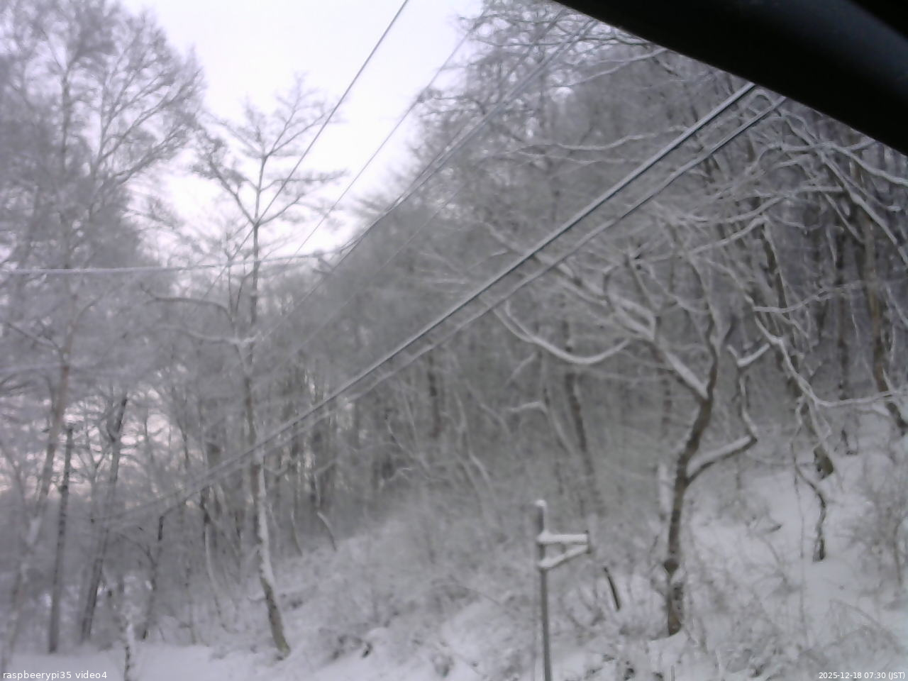 長野県菅平高原 ゆたか山荘 東側上空 2025/12/18 07:30