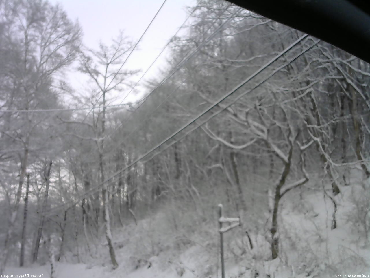 長野県菅平高原 ゆたか山荘 東側上空 2025/12/18 08:00