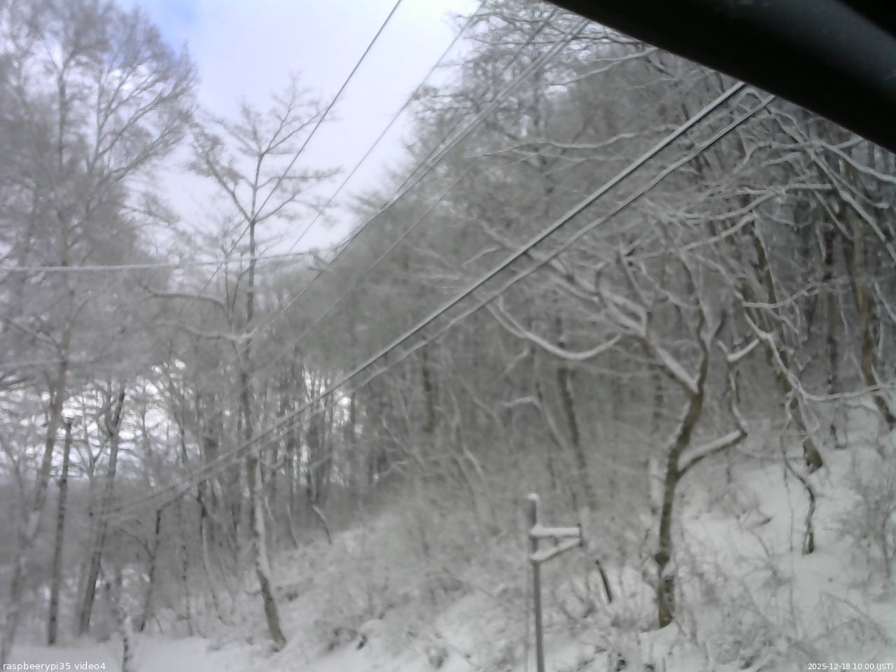 長野県菅平高原 ゆたか山荘 東側上空 2025/12/18 10:00