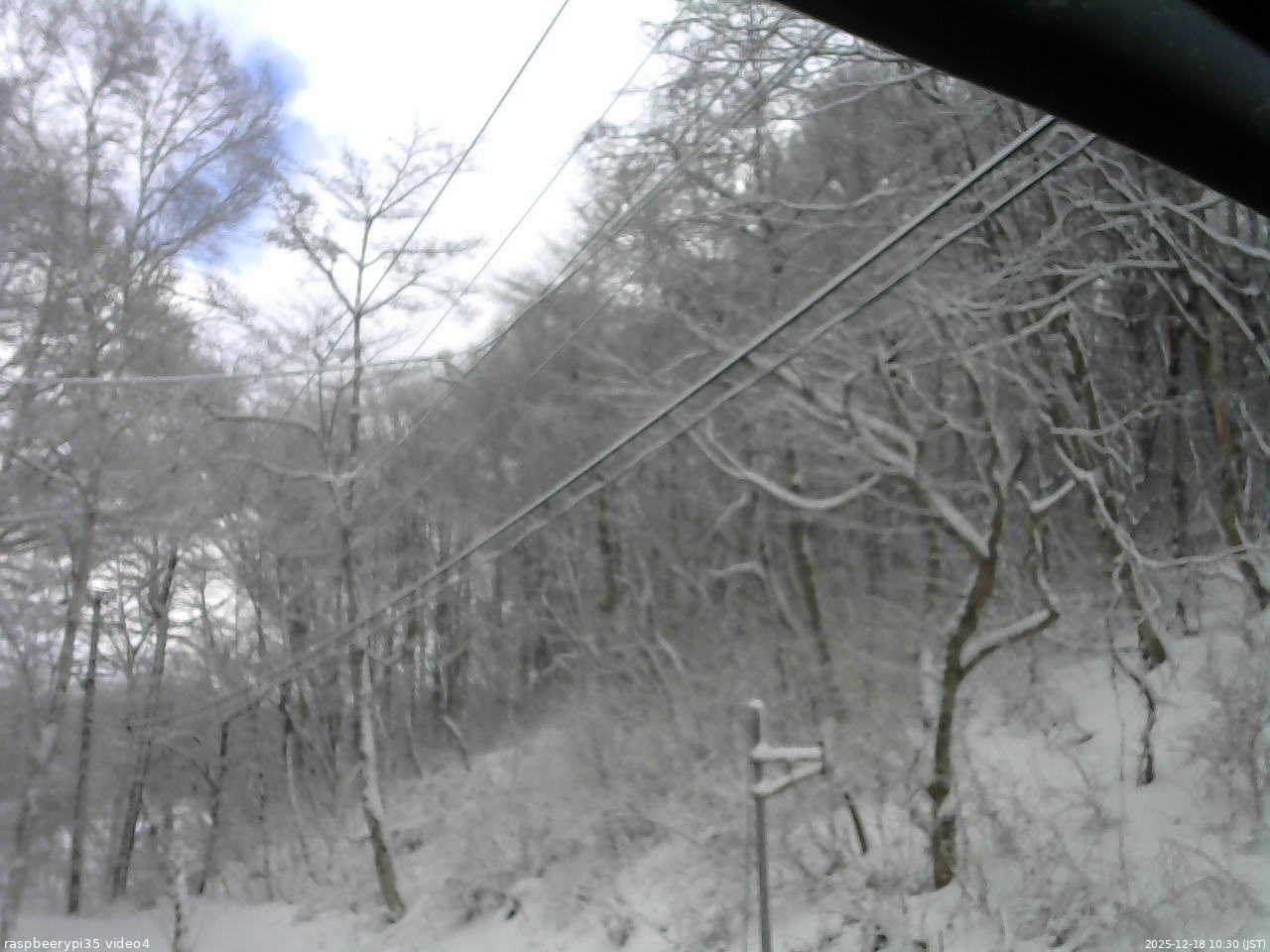 長野県菅平高原 ゆたか山荘 東側上空 2025/12/18 10:30