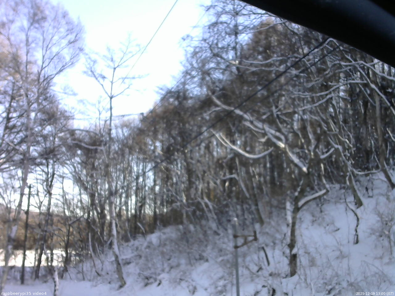 長野県菅平高原 ゆたか山荘 東側上空 2025/12/19 13:00